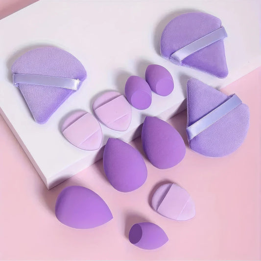 12-Piece Purple Makeup Sponges